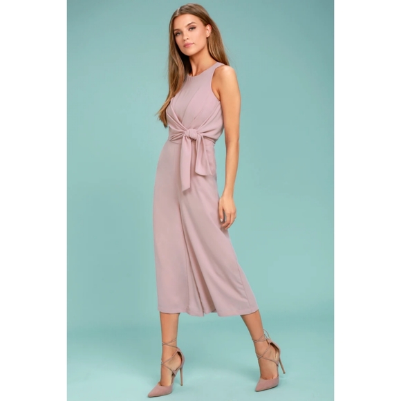Lulu's On Track Mauve Midi Jumpsuit - Picture 2 of 3